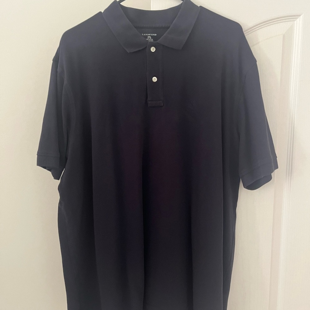 Slightly worn XXL Dark Blue Lands End polo shirt